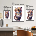 Lovely Flowered Kitten Wooden Jigsaw Puzzle