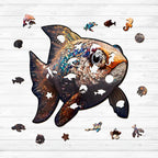 Glittery Amazing Fish Wooden Jigsaw Puzzle