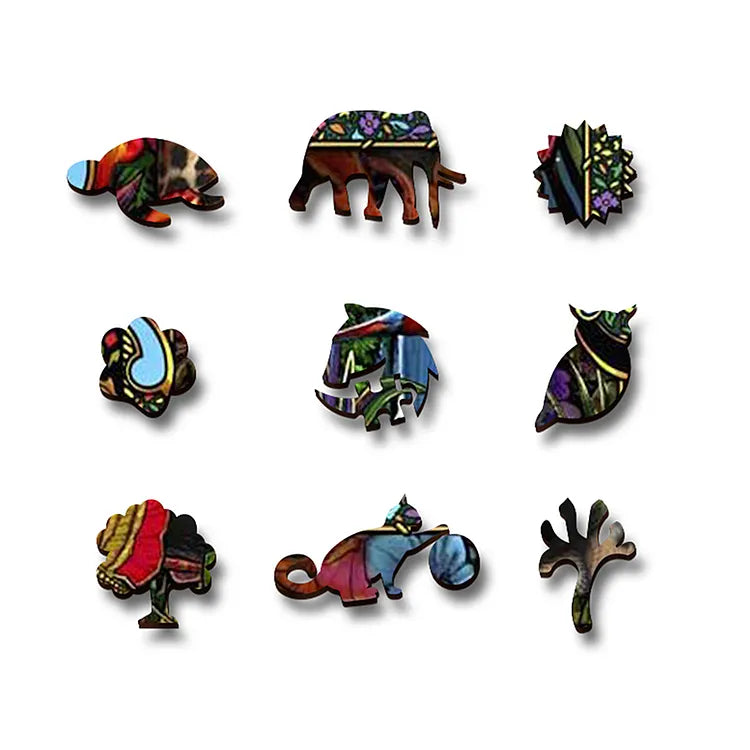 Leopard Cat Wooden Jigsaw Puzzle