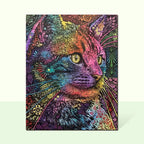 Colorful Cat Wooden Jigsaw Puzzle