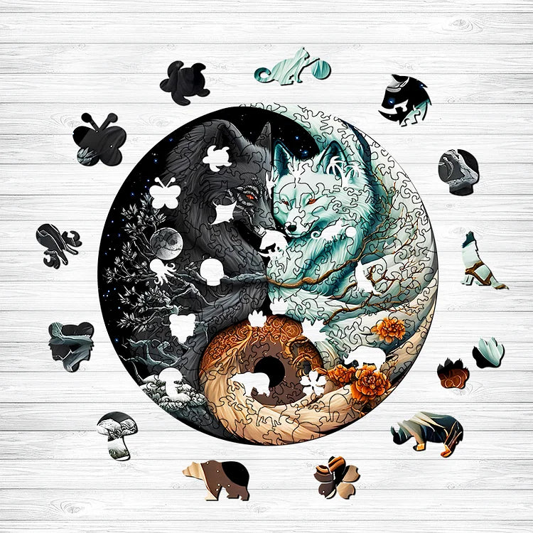 Blazing Red Eyed Fox Wooden Jigsaw Puzzle