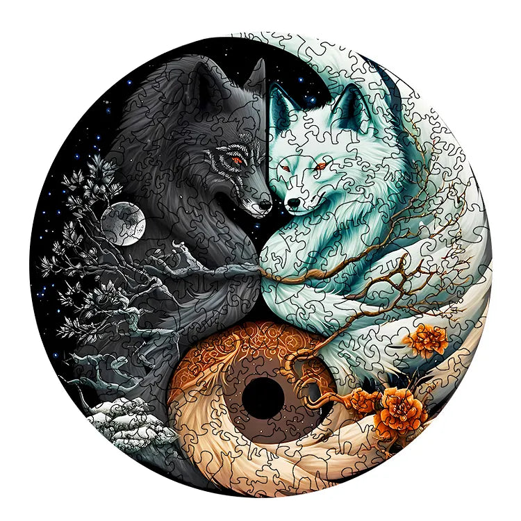 Blazing Red Eyed Fox Wooden Jigsaw Puzzle