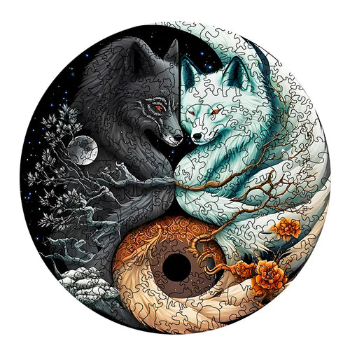 Blazing Red Eyed Fox Wooden Jigsaw Puzzle