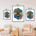 Flower Queen Bee - Wooden Jigsaw Puzzle