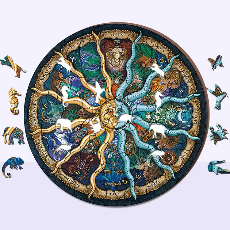Zodiac Signs - Wooden Jigsaw Puzzle