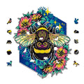 Flower Queen Bee - Wooden Jigsaw Puzzle