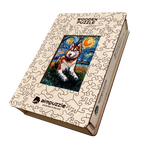 Van Gogh Alaskan Dog Wooden Jigsaw Puzzle