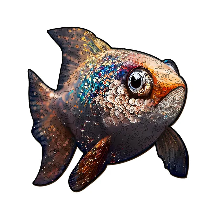 Glittery Amazing Fish Wooden Jigsaw Puzzle