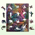Colorful Cat Wooden Jigsaw Puzzle