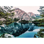 mountain lake Wooden Jigsaw Puzzle