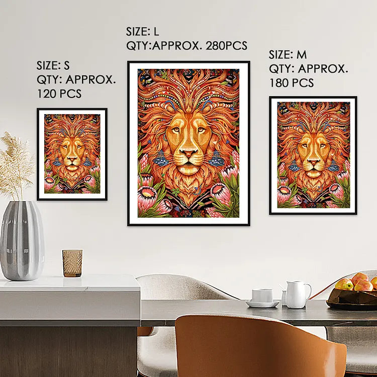 Beautiful Lion Wooden Jigsaw Puzzle