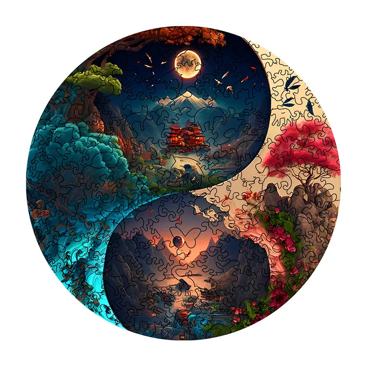 Two Magical World Wooden Jigsaw Puzzle