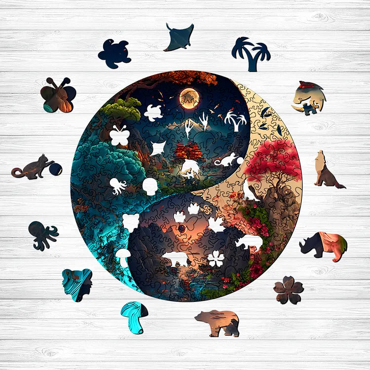 Two Magical World Wooden Jigsaw Puzzle