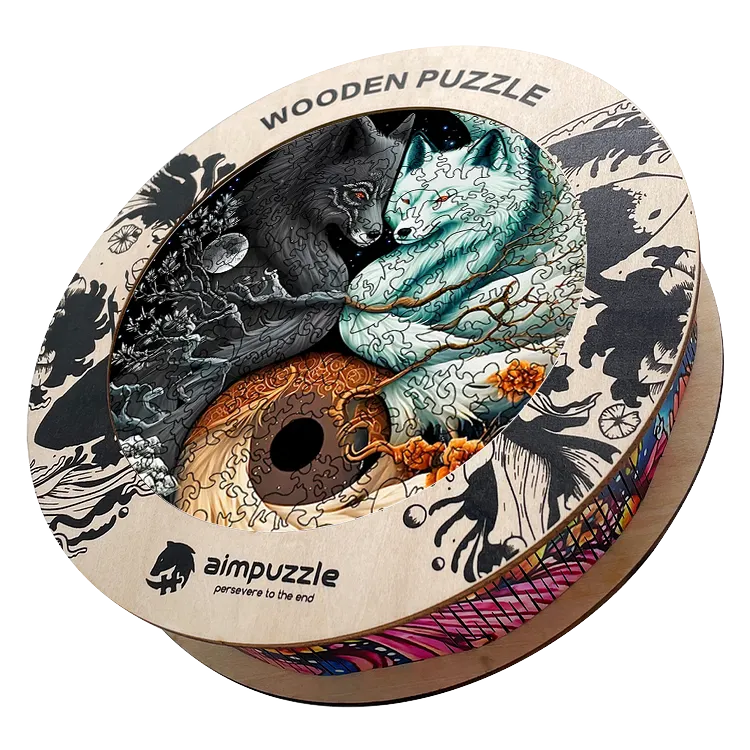 Blazing Red Eyed Fox Wooden Jigsaw Puzzle