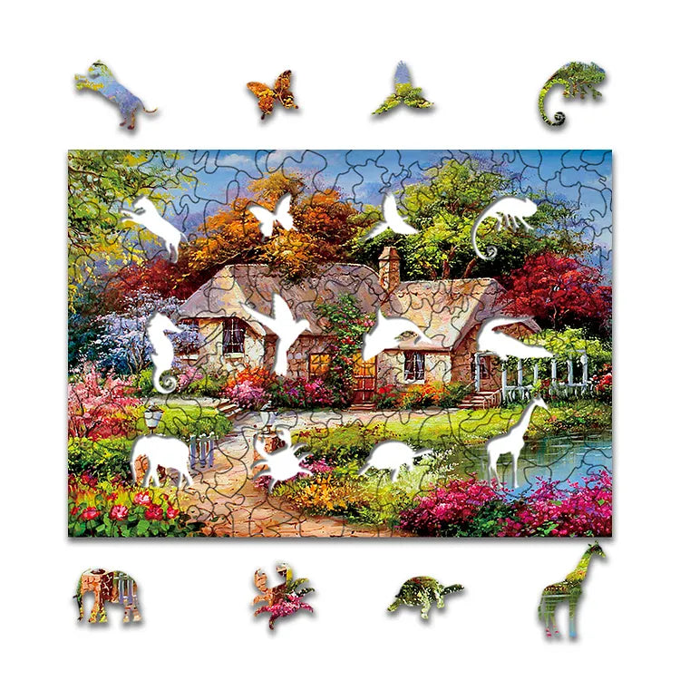 Country House Wooden Jigsaw Puzzle