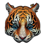 Brave Eyed Tiger Wooden Jigsaw Puzzle
